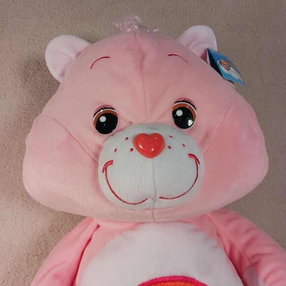 Care Bears Rare 2007 JUMBO Cheer Rainbow Bear 24" Pink Plush Stuffed Toy EUC - Picture 4 of 11